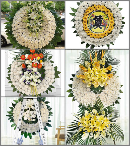 广东广州市海珠区龙凤街道花圈速递
